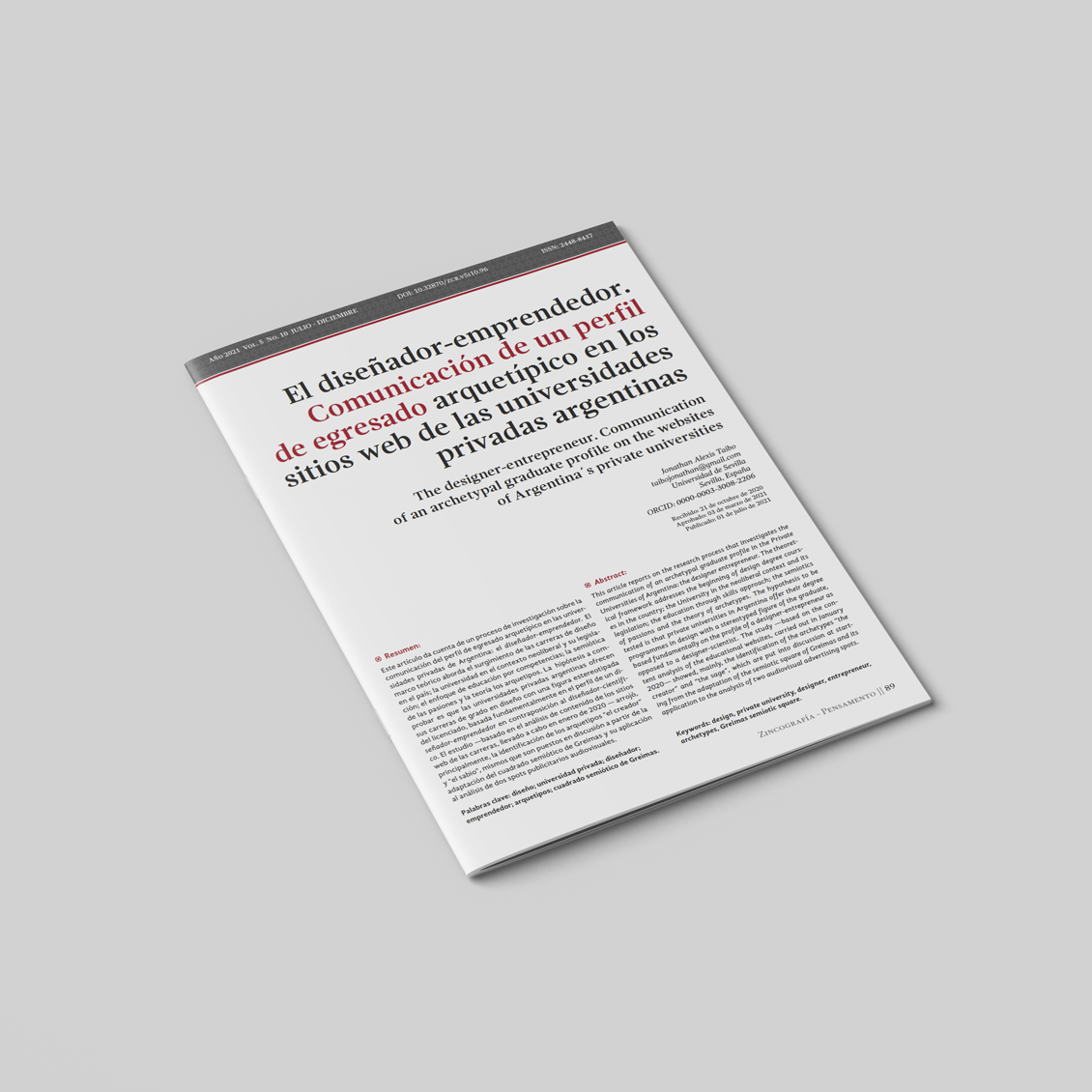 Jonathan Taibo · Investigación
