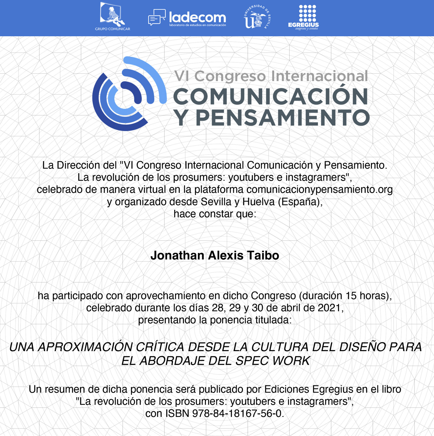 Congreso Comunicación y Pensamiento